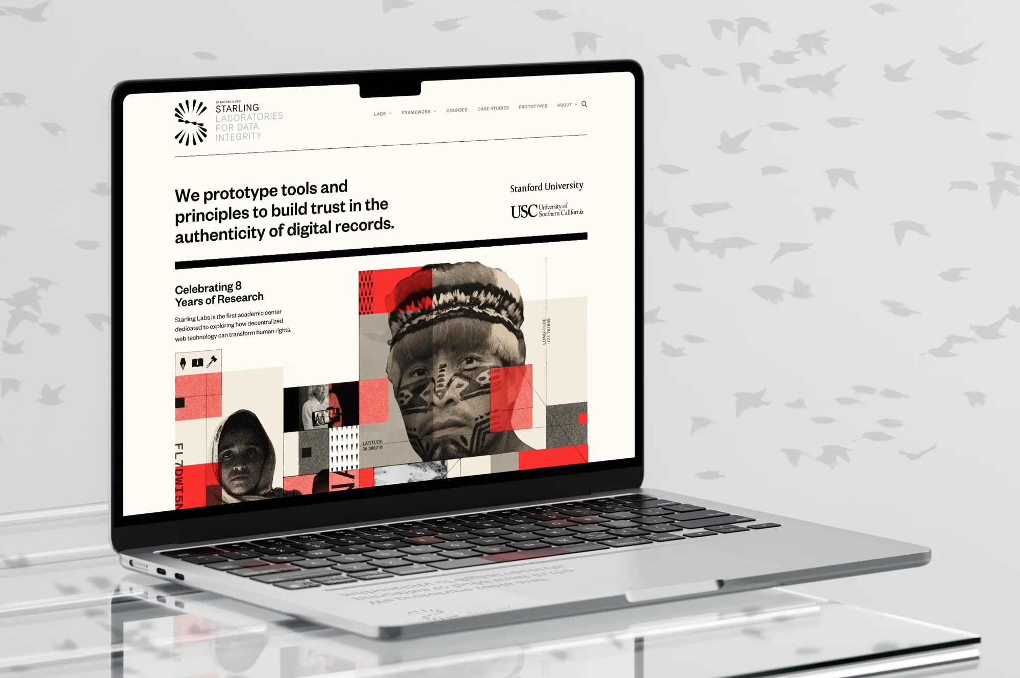 Web design and development for Stanford University Starling Lab